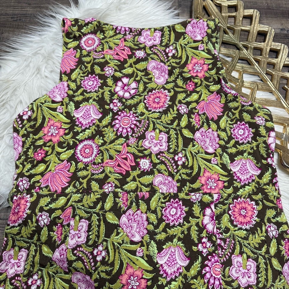 J. Jill Floral Maxi Dress in Pink and Green - Picture 2 of 9